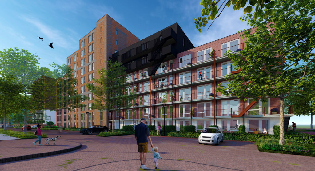 Impressie nieuwe appartementen en studio's Kade 10